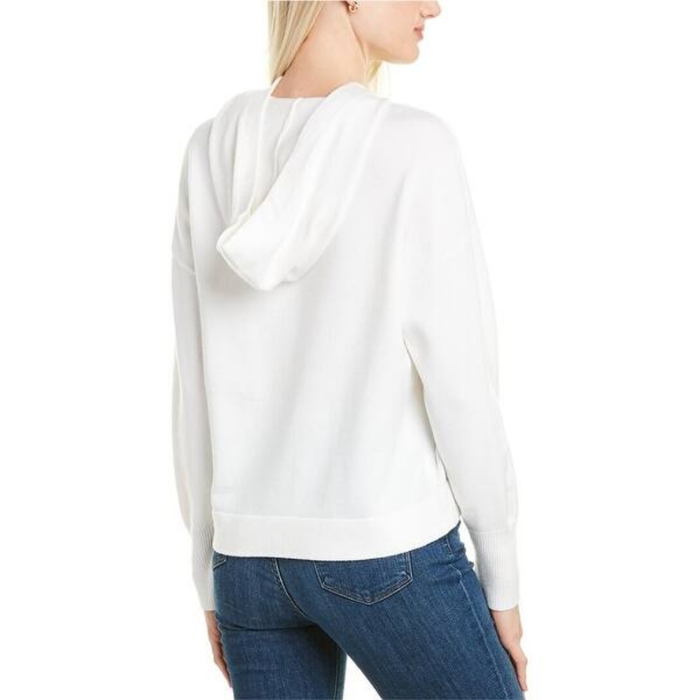 Philosophy XS White Overzized Cropped Hoodie